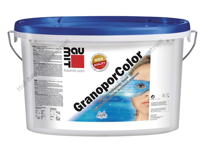 BAUMIT GranoporColor festék fehér - 14 L