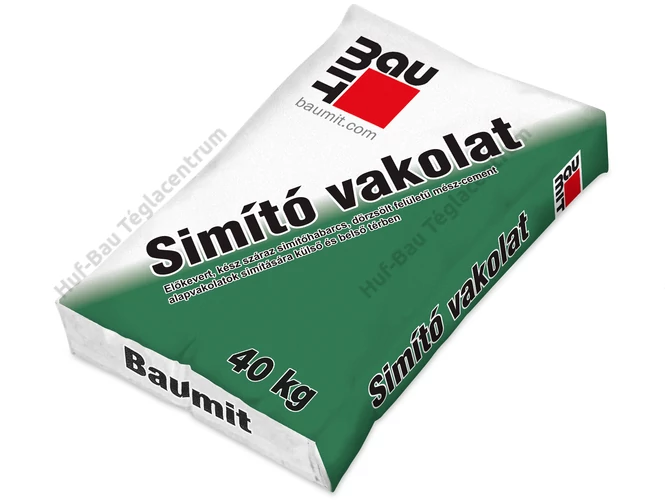 Baumit simító vakolat kézi, külső-belső - 40kg