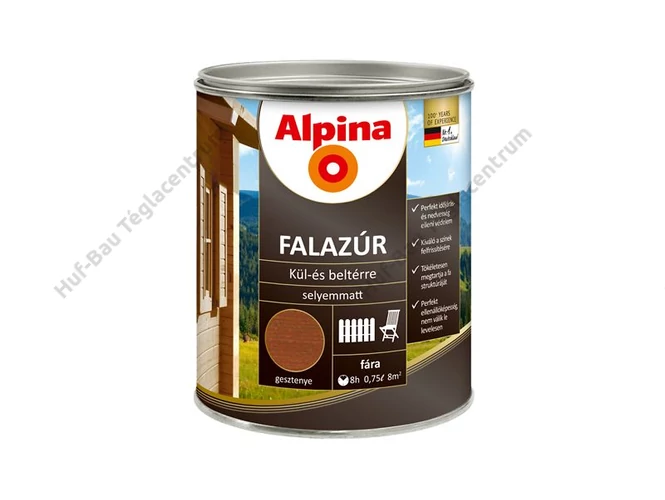 CAPAROL Alpina Falazúr (Holzlazur) Nussbaum (mogyoró) 0.75 l