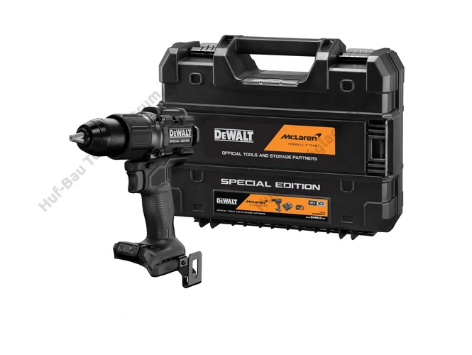 DEWALT DCD86MNKT-XJ ütvefúró-csavarozó szett - McLaren Edition, akku és töltő nélkül, TSTAK kofferben