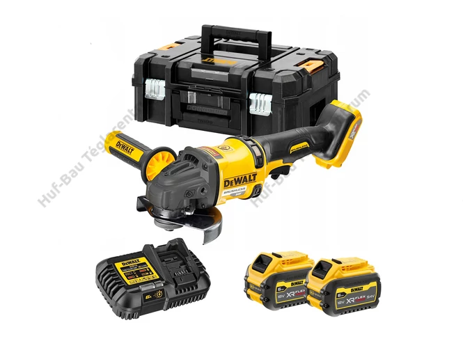 DEWALT DCG418T2-QW akkumulátoros sarokcsiszoló