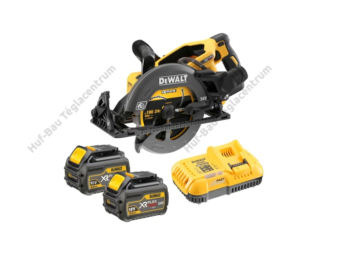 DEWALT DCS577T2-QW nagy nyomatékú körfűrész akkuval, töltővel, TSTAK kofferben - 54V FlexVolt