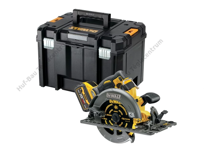 DEWALT DCS579NT-XJ kefementes kézi körfűrész akku és töltő nélkül, kofferben - 54V FlexVolt