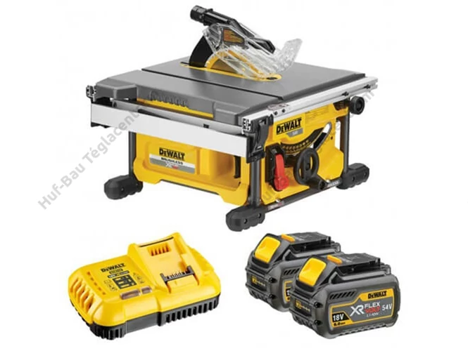DEWALT DCS7485T2-QW akkumulátoros asztali fűrész