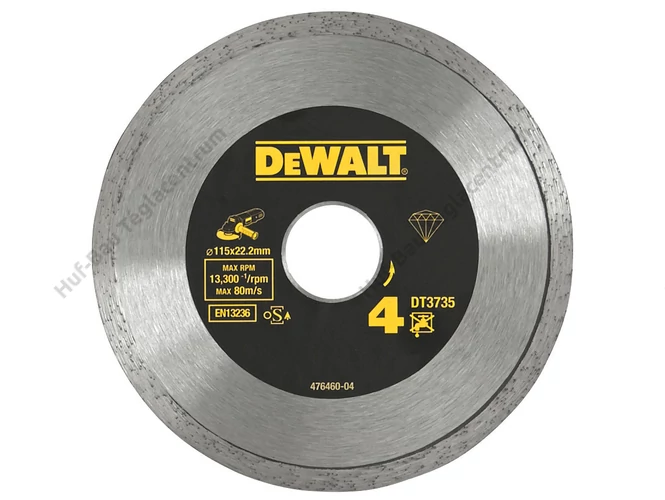 DEWALT DT3735-XJ Gyémánt vágótárcsa csempéhez 115mm x 22.2mm