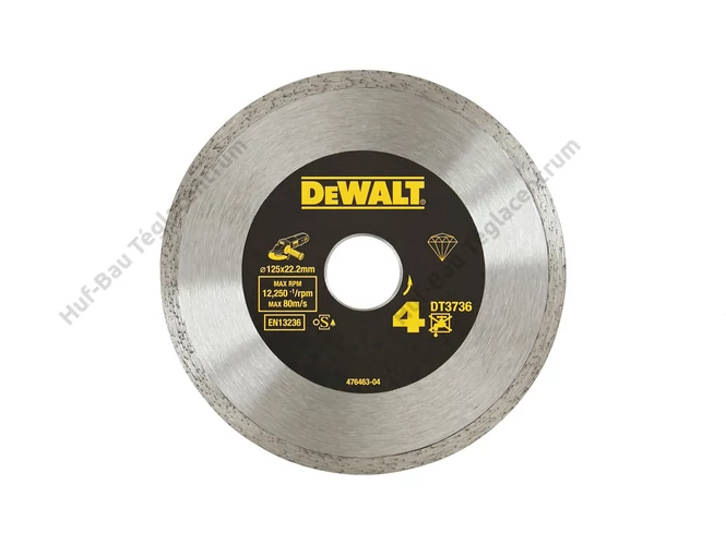 DEWALT DT3736-XJ Gyémánt vágótárcsa csempéhez 125mm x 22.2mm