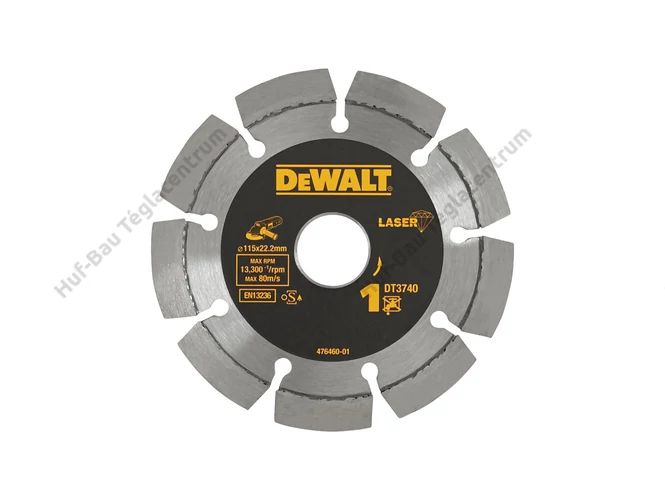 DEWALT DT3740-XJ Gyémánttárcsa építőanyagokhoz, betonhoz 115mm x 22.2mm