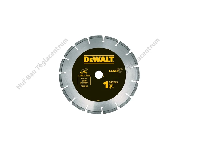 DEWALT DT3743-XJ Gyémánttárcsa építőanyagokhoz, betonhoz 230mm x 22.2mm