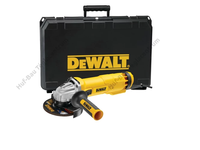 DEWALT DWE4237K-QS 125mm-es sarokcsiszoló áramkimaradás kapcsolóval - 1400W
