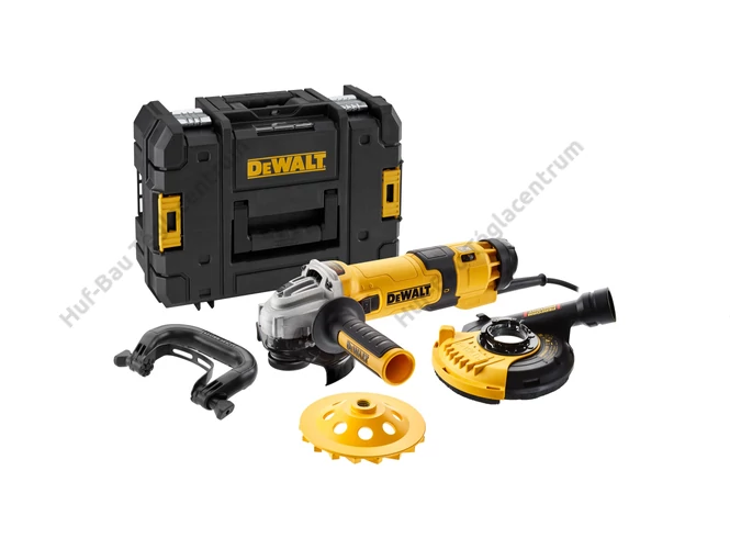 DEWALT DWE4257KT-QS 125 mm-es felületcsiszoló készlet - 1500W