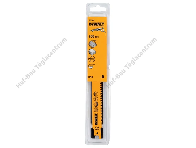 DEWALT DT2402-QZ kardfűrészlap, Cobalt 203 mm - 5 db