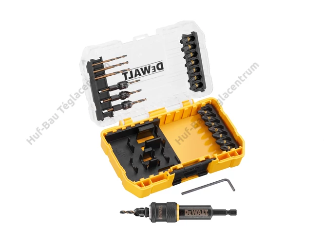 DEWALT DT70779T-QT FlexTorq előfúró és bitkészlet, adapterrel, TSTAK kompatibilis tokban. Bruttó: [PRICE]