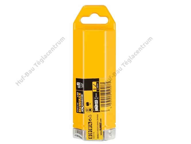 DEWALT DT9812-QZ SDS-Plus EXTREME2 fúrószár 10 db - 6.0 x 110 x 50