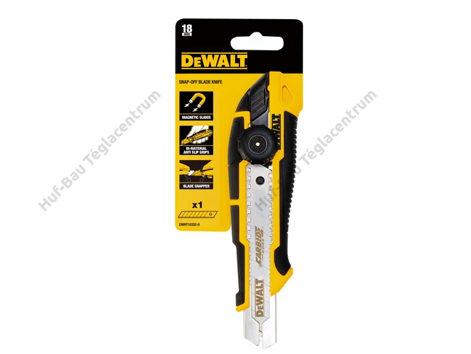 DEWALT DWHT10332-0 tördelhető pengés kés műanyag rögzítő csavarral - 18 mm