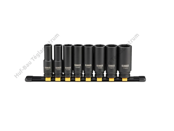 DEWALT DWMT86090-0 1/2&quot;-os hosszított dugókulcs készlet, 8 db-os kiszerelében. Bruttó: [PRICE]