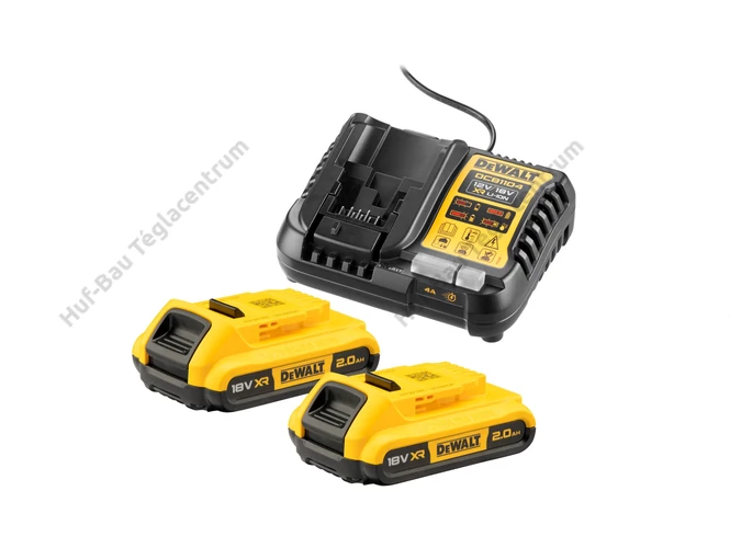 DEWALT DCB1104D2-QW akkumulátor szett - 2db DCB183-XJ akku és töltő.