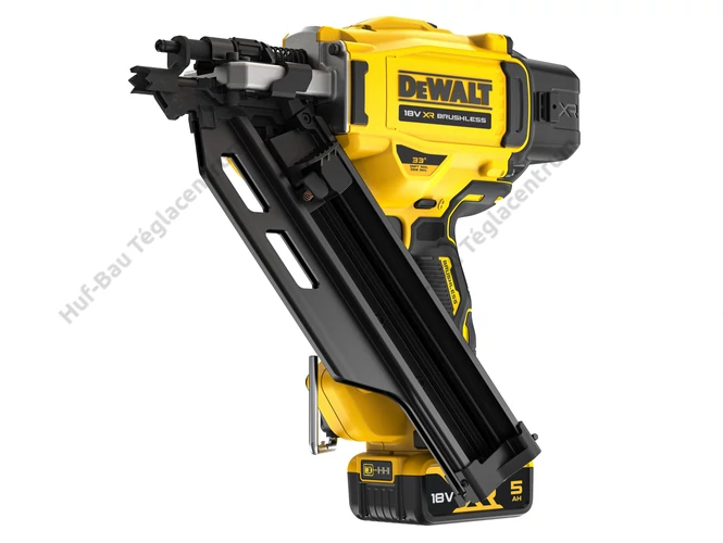 DEWALT DCN930P2-QW szénkefe mentes akkus szegezőgép, 90 mm-es szeghosszig, 2 db 5.0 Ah-s akksival és töltővel, kofferben. Bruttó: [PRICE]