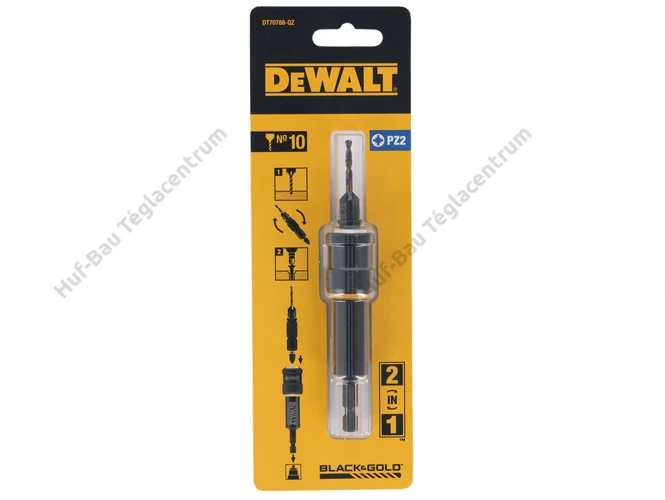 DEWALT DT70788-QZ előfúró-behajtó adapter 10-es furathoz, BLACK&amp;GOLD Series. 
