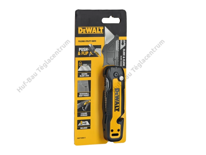 DEWALT DWHT10992-0 3.0 rögzített pengés összecsukható kés, tartóval