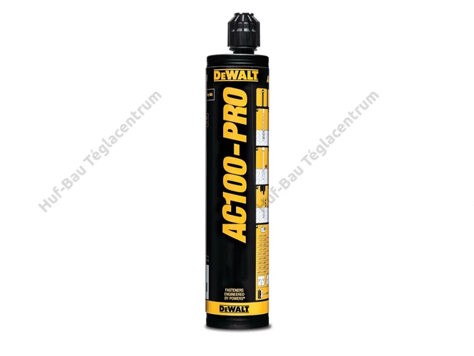 DEWALT AC100-PRO kétkomponensű, Vinylester-es betonragasztó, 300 ml-es kiszerelésben.