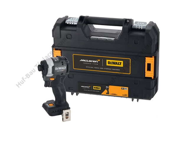 DEWALT DCF85MENT-XJ McLaren Design ütvecsavarozó, akku és töltő nélkül, TSTAK kofferben