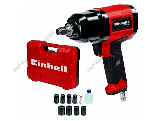 Einhell TC-PW 340 sűrített levegős ütvecsavarozó, 340 Nm-es csúcsteljesítménnyel. Bruttó: [PRICE]