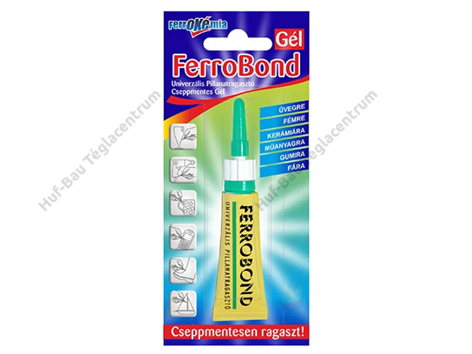 FERROKÉMIA Ferrobond Gél cseppmentes pillanatragasztó 3 g