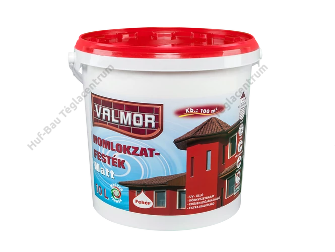 VALMOR Homlokzatfesték fehér 10l