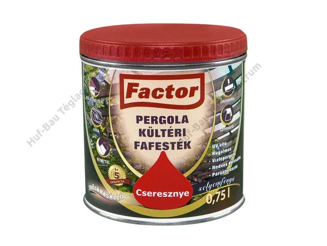FACTOR Pergola Kültéri Fafesték cseresznye - 0.75 l