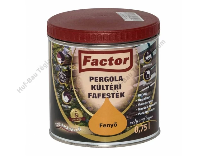 FACTOR Pergola Kültéri Fafesték fenyő - 0.75 l