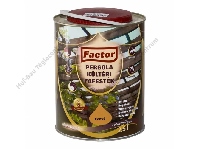 FACTOR Pergola Kültéri Fafesték fenyő - 2.5 l