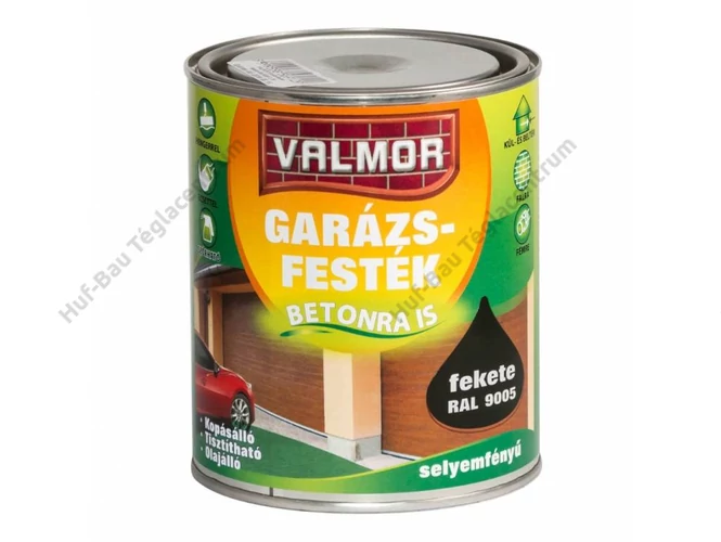 VALMOR Garázsfesték fekete Ral 9005 - 2.5 l