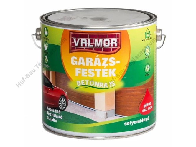 VALMOR Garázsfesték piros Ral 3020 - 2.5 l