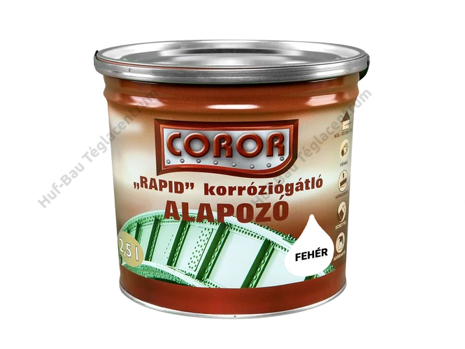 COROR Rapid Korróziógátló alapozó fehér - 2.5 L