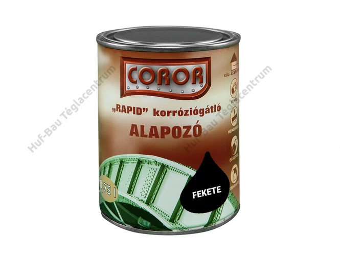 COROR Rapid Korróziógátló alapozó fekete - 0.75 L