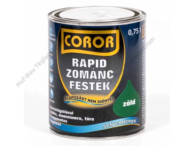 COROR Rapid Zománc zöld Ral 6001 - 0.75 l