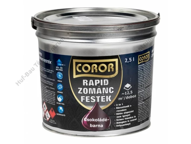 COROR Rapid Zománc csokoládébarna - 2.5 l