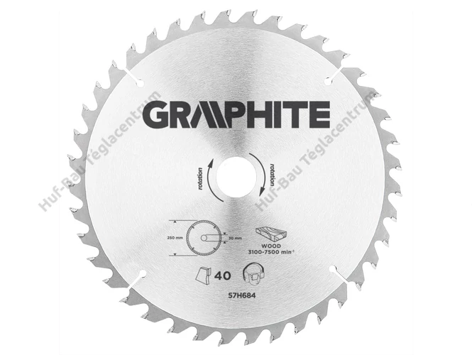 Graphite körfűrészlap - 185 x 20 Z48