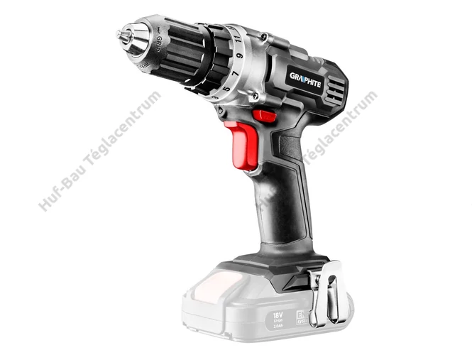Graphite akkus fúró - 10 mm-es gyorstokmány, akku nélkül