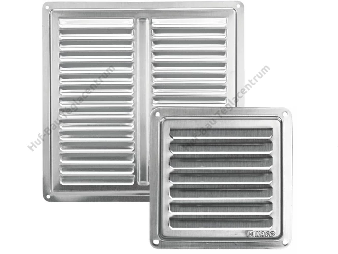 HACO szellőzőrács takaró inox - NVM 200x200 K