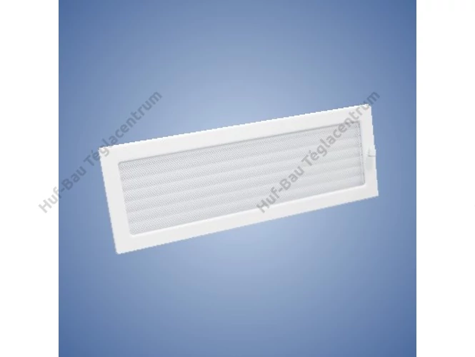 HACO lakkozott fém szellőzőrács - zárható, fehér LKM 170 x 490 UB
