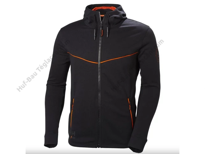 Helly Hansen Chelsea Evolution cipzáras kapucnis pulóver fekete