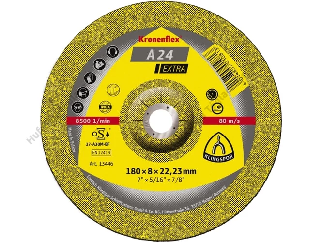 Csiszolókorong 115x6,0x22,2mm acél tisztító A24 Extra Klingspor (188465)