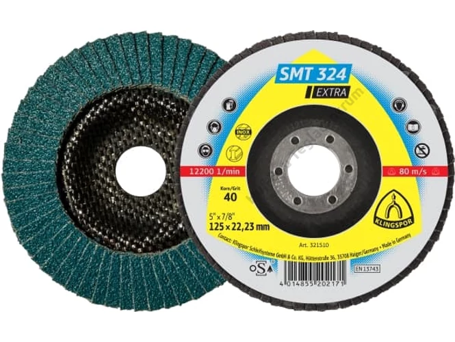 Lamellás csiszoló 115mm P 40 kúpos SMT324 Klingspor (321509)