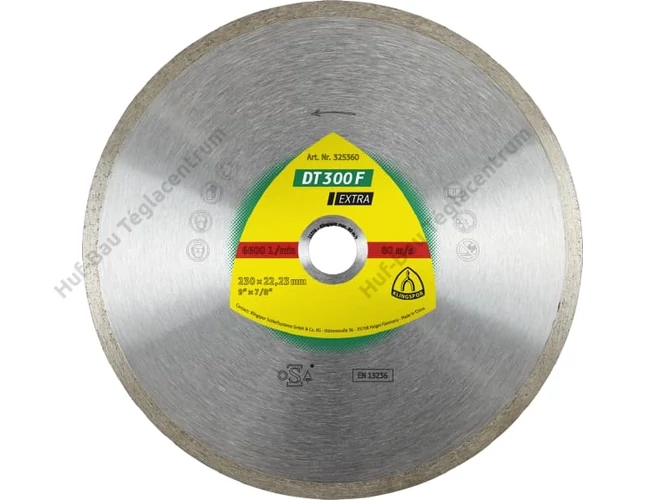 Gyémánt vágókorong 115x22mm csempe DT300F Extra Klingspor (325357)