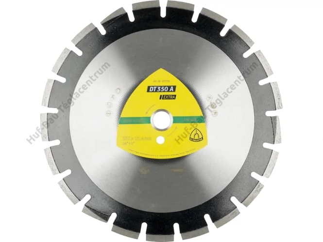 Gyémánt vágókorong 350x25,4mm aszfalthoz szegmentált DT350A Klingspor (337730)