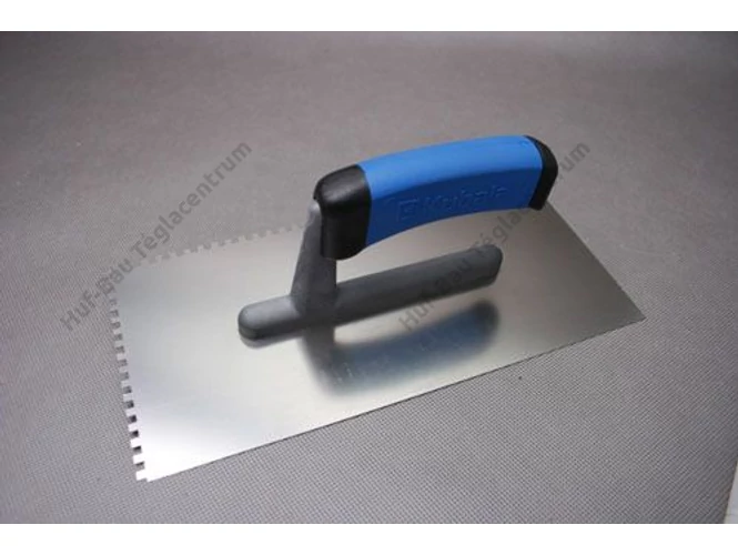 Glettvas 130x270mm E 4 fogazott inox 2K G-1 műanyag nyél Kubala (KUB0201)