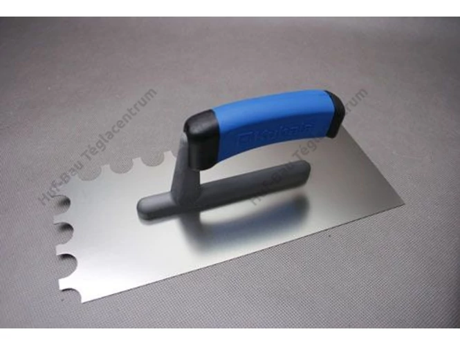 Glettvas 130x270mm R20 fogazott inox 2K G-1 műanyag nyél Kubala (KUB0463)