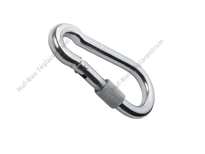 Karabiner  8x80mm tűzoltó karabíner csavarrögzítésű DIN5299-D