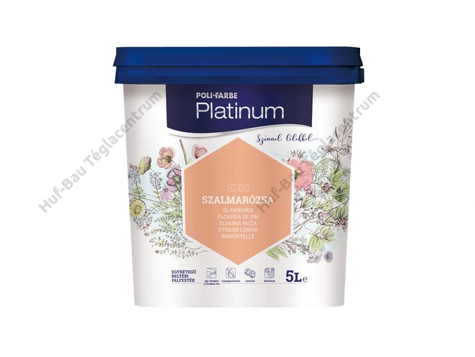 POLI-FARBE Platinum beltéri falfesték szalmarózsa - 5 L